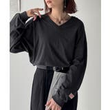 シンプルなのに、存在感。綿100％Vネック切り替えロンT | Classical Elf  | 詳細画像19 