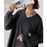 シンプルなのに、存在感。綿100％Vネック切り替えロンT | Classical Elf  | 詳細画像20 