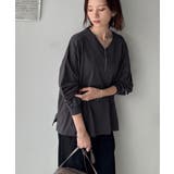 シンプルなのに、存在感。綿100％Vネック切り替えロンT | Classical Elf  | 詳細画像21 