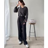 シンプルなのに、存在感。綿100％Vネック切り替えロンT | Classical Elf  | 詳細画像22 