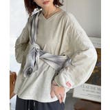 シンプルなのに、存在感。綿100％Vネック切り替えロンT | Classical Elf  | 詳細画像26 