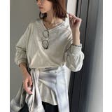 シンプルなのに、存在感。綿100％Vネック切り替えロンT | Classical Elf  | 詳細画像27 