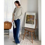 シンプルなのに、存在感。綿100％Vネック切り替えロンT | Classical Elf  | 詳細画像28 