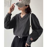 《JaVa ジャバコラボ》シンプルなのに、存在感。綿100%Vネック切り替えロン… | Classical Elf | 詳細画像35