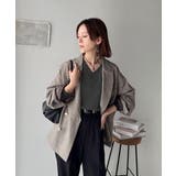 《JaVa ジャバコラボ》シンプルなのに、存在感。綿100%Vネック切り替えロン… | Classical Elf | 詳細画像42