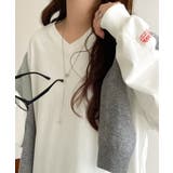 シンプルなのに、存在感。綿100％Vネック切り替えロンT | Classical Elf  | 詳細画像4 