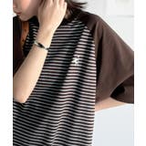 ブラウン | 《JaVaジャバコラボ》お洒落迷子の救世主。綿100%胸刺繍ラグラン配色ボーダー… | Classical Elf