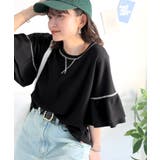 《JaVaジャバコラボ》甘さと着やすさの絶妙バランス。ワッフルダブルフリルトップ… | Classical Elf  | 詳細画像10 