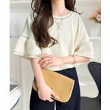 《JaVaジャバコラボ》甘さと着やすさの絶妙バランス。ワッフルダブルフリルトップ… | Classical Elf  | 詳細画像3 