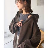 大人の抜け感◎ニュアンス色が映える。アシッドウォッシュロゴZIPパーカー | Classical Elf  | 詳細画像20 