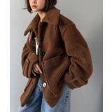 ブラウン | 《JaVaジャバコラボ》纏う大人ボアが包み込む♪ボアショートブルゾン | Classical Elf 