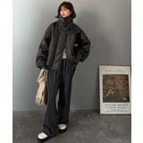 寒さ知らずの防寒力！高級感あふれる中綿フェイクレザーモンスターブルゾン | Classical Elf  | 詳細画像9 