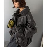 寒さ知らずの防寒力！高級感あふれる中綿フェイクレザーモンスターブルゾン | Classical Elf  | 詳細画像6 