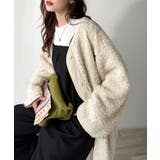 オーバーサイズがトレンド！異素材切り替え配色ボアジャケット♪ アウター | Classical Elf  | 詳細画像7 