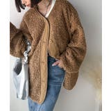 オーバーサイズがトレンド！異素材切り替え配色ボアジャケット♪ アウター | Classical Elf  | 詳細画像22 