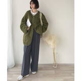 オーバーサイズがトレンド！異素材切り替え配色ボアジャケット♪ アウター | Classical Elf  | 詳細画像30 