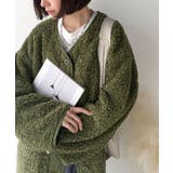 オーバーサイズがトレンド！異素材切り替え配色ボアジャケット♪ アウター | Classical Elf  | 詳細画像31 