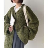 オーバーサイズがトレンド！異素材切り替え配色ボアジャケット♪ アウター | Classical Elf  | 詳細画像32 