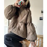 モカ | 《JaVaジャバコラボ》大人カジュアルの主役。ダブルキルティング袖ドロスト中綿ジ… | Classical Elf 