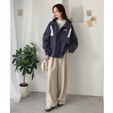 軽やかに魅せる、スポーティモード。サイド配色切替ナイロン100%パーカー | Classical Elf | 詳細画像44