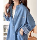 《JaVaジャバコラボ》頑張らないのに、視線をさらう。コットン100％デニムシャ… | Classical Elf  | 詳細画像1 