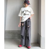 《JaVaジャバコラボ》“トレンドを纏う”コード刺繍ロゴ半袖Tシャツ(オーバーサ… | Classical Elf  | 詳細画像4 