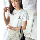 大人カジュアルにぴったり!綿100%英字胸刺繍ピグメント加工Tシャツ | Classical Elf | 詳細画像6