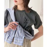 大人カジュアルにぴったり!綿100%英字胸刺繍ピグメント加工Tシャツ | Classical Elf | 詳細画像13