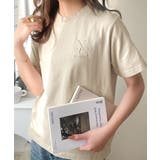 大人カジュアルにぴったり!綿100%英字胸刺繍ピグメント加工Tシャツ | Classical Elf | 詳細画像16