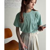 大人カジュアルにぴったり!綿100%英字胸刺繍ピグメント加工Tシャツ | Classical Elf | 詳細画像27
