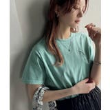 大人カジュアルにぴったり!綿100%英字胸刺繍ピグメント加工Tシャツ | Classical Elf | 詳細画像30