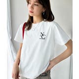 大人カジュアルにぴったり!綿100%英字胸刺繍ピグメント加工Tシャツ | Classical Elf | 詳細画像3