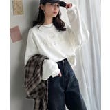 《JaVa ジャバコラボ》微配色刺繍の上品ロゴデザイン。刺繍カレッジロゴ裏起毛ス… | Classical Elf  | 詳細画像9 