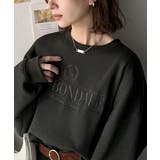 《JaVa ジャバコラボ》微配色刺繍の上品ロゴデザイン。刺繍カレッジロゴ裏起毛ス… | Classical Elf  | 詳細画像1 