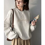 《JaVa ジャバコラボ》微配色刺繍の上品ロゴデザイン。刺繍カレッジロゴ裏起毛ス… | Classical Elf  | 詳細画像17 