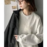 《JaVa ジャバコラボ》微配色刺繍の上品ロゴデザイン。刺繍カレッジロゴ裏起毛ス… | Classical Elf  | 詳細画像19 