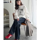 さりげない光沢感が目を惹く♪かすれボックス箔プリント裏起毛スウェット | Classical Elf | 詳細画像8