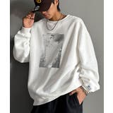 さりげない光沢感が目を惹く♪かすれボックス箔プリント裏起毛スウェット | Classical Elf | 詳細画像11