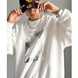 さりげない光沢感が目を惹く♪かすれボックス箔プリント裏起毛スウェット | Classical Elf | 詳細画像12