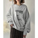 さりげない光沢感が目を惹く♪かすれボックス箔プリント裏起毛スウェット | Classical Elf | 詳細画像16