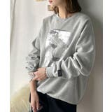 さりげない光沢感が目を惹く♪かすれボックス箔プリント裏起毛スウェット | Classical Elf | 詳細画像22