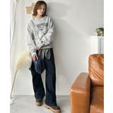 さりげない光沢感が目を惹く♪かすれボックス箔プリント裏起毛スウェット | Classical Elf | 詳細画像23