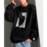 さりげない光沢感が目を惹く♪かすれボックス箔プリント裏起毛スウェット | Classical Elf | 詳細画像27