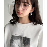 さりげない光沢感が目を惹く♪かすれボックス箔プリント裏起毛スウェット | Classical Elf | 詳細画像30