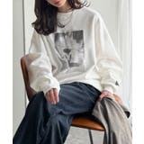 さりげない光沢感が目を惹く♪かすれボックス箔プリント裏起毛スウェット | Classical Elf | 詳細画像2