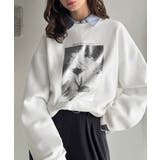 さりげない光沢感が目を惹く♪かすれボックス箔プリント裏起毛スウェット | Classical Elf | 詳細画像6