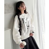 さりげない光沢感が目を惹く♪かすれボックス箔プリント裏起毛スウェット | Classical Elf | 詳細画像7