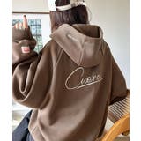 モカ | デイリーもお出かけも、ゆるっと可愛く決まる♪バック刺繍裏起毛パーカー | Classical Elf