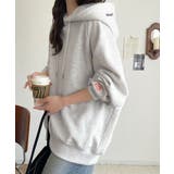 デイリーもお出かけも、ゆるっと可愛く決まる♪バック刺繍裏起毛パーカー | Classical Elf | 詳細画像18