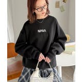 数量限定!シンプル刺繍で着回し力抜群♪フロントミニロゴ裏起毛スウェットトップス | Classical Elf | 詳細画像2